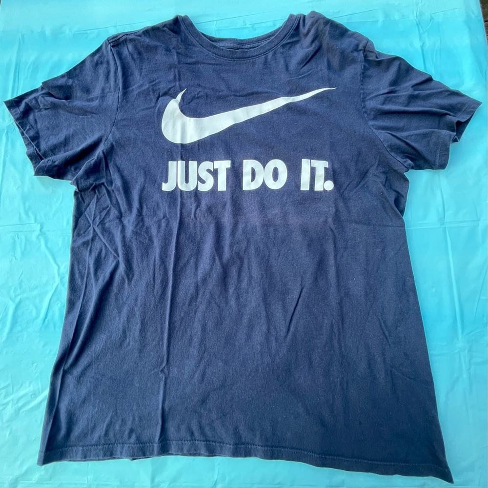 Blue Nike Just Do It The Nike Tee -Size Large